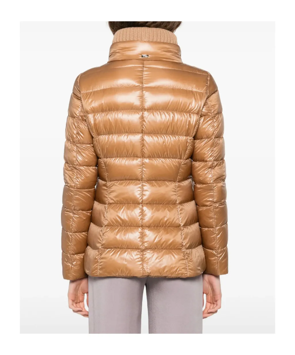 Zipper Long Sleeve Down Jacket
