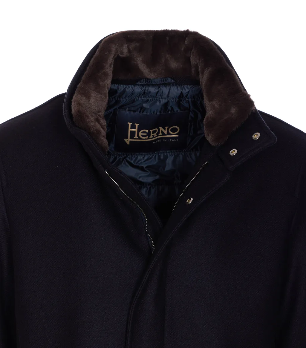 High Neck Long Coat