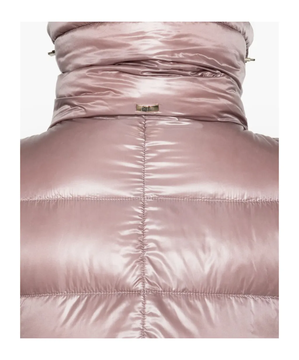 Zippered Quilted Down Jacket