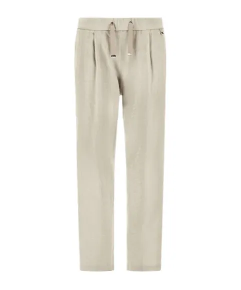 Resort Pleated Drawstring Trousers