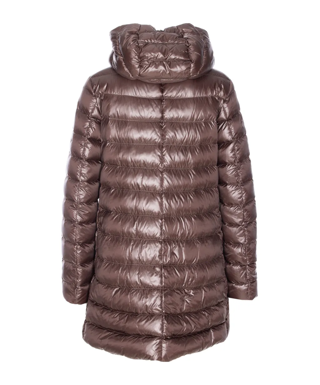 Drawstring Hooded Puffer Jacket