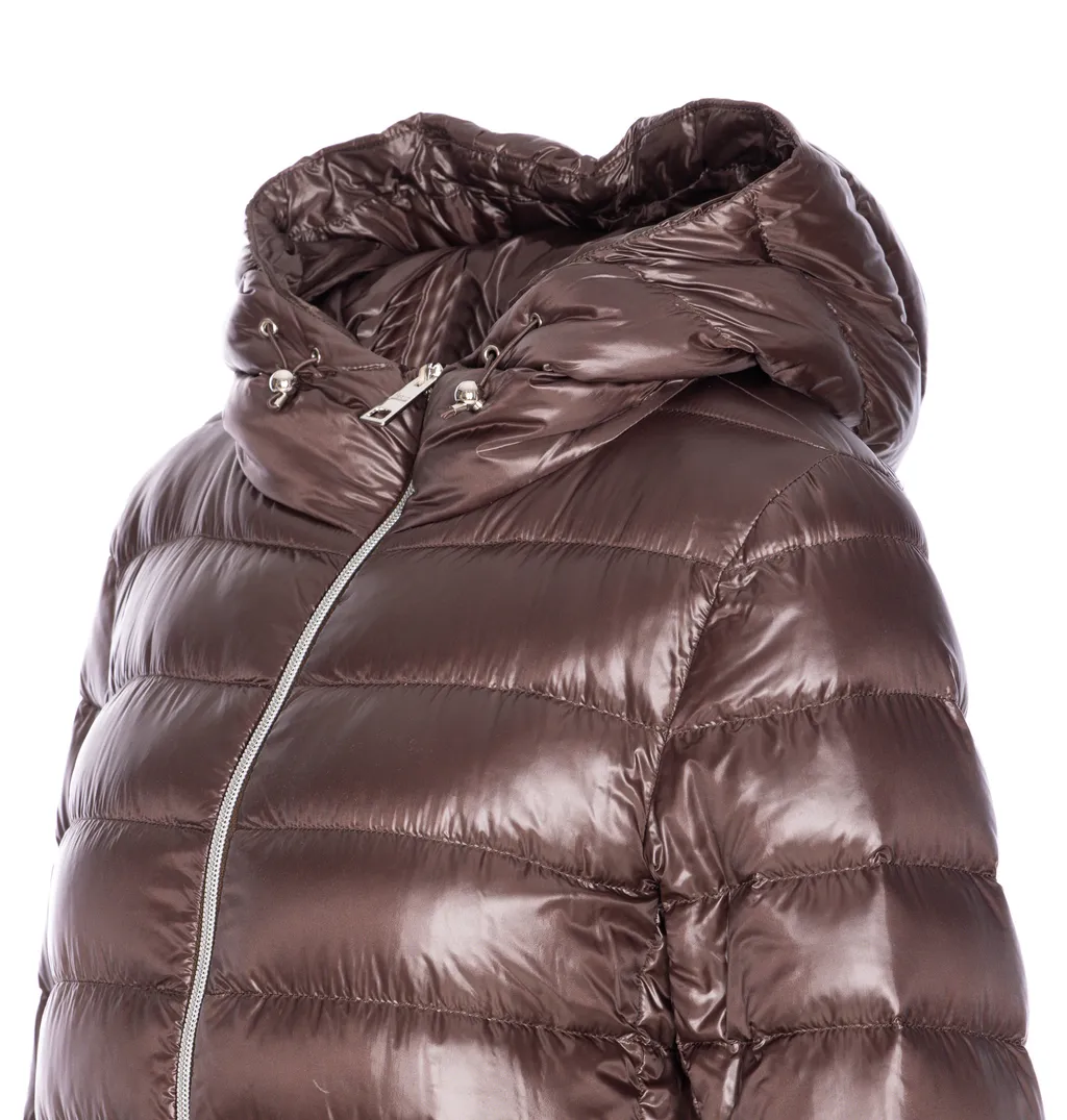 Drawstring Hooded Puffer Jacket