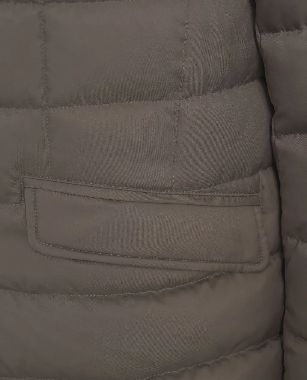 Quilted Button-Fastening Jacket