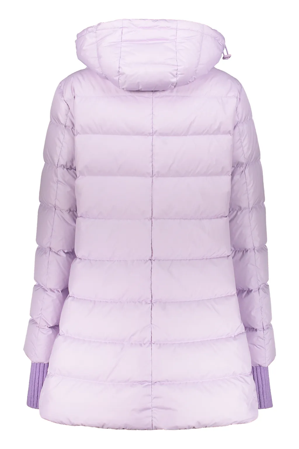 Hooded Knit-Insert Down Jacket
