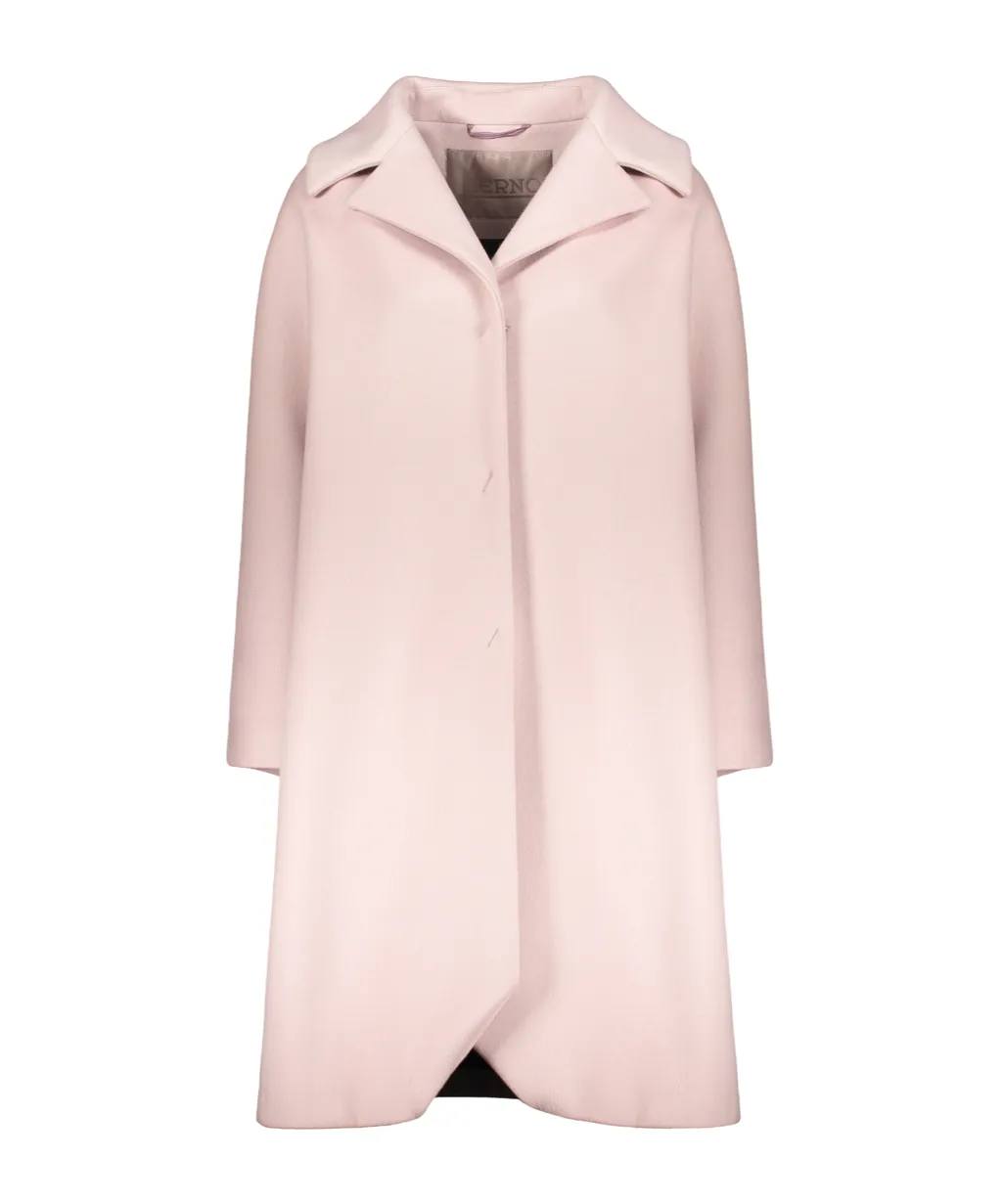 Single-Breasted Wool-Blend Coat