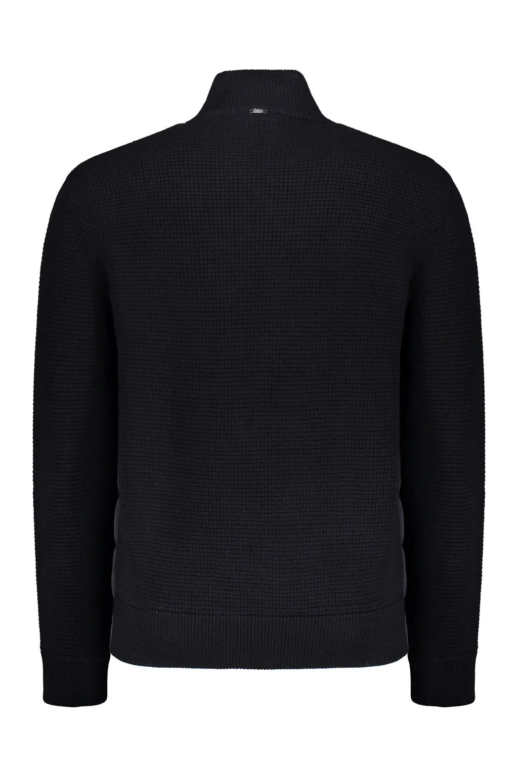 Padded-Panel Knitted Jacket