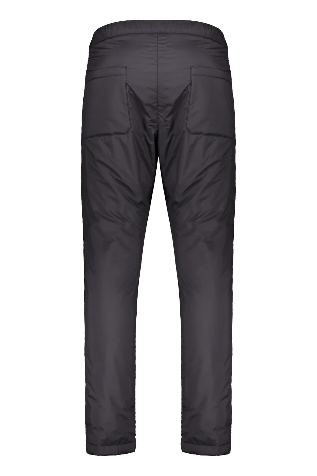 Elasticated-Waist Tapered Trousers