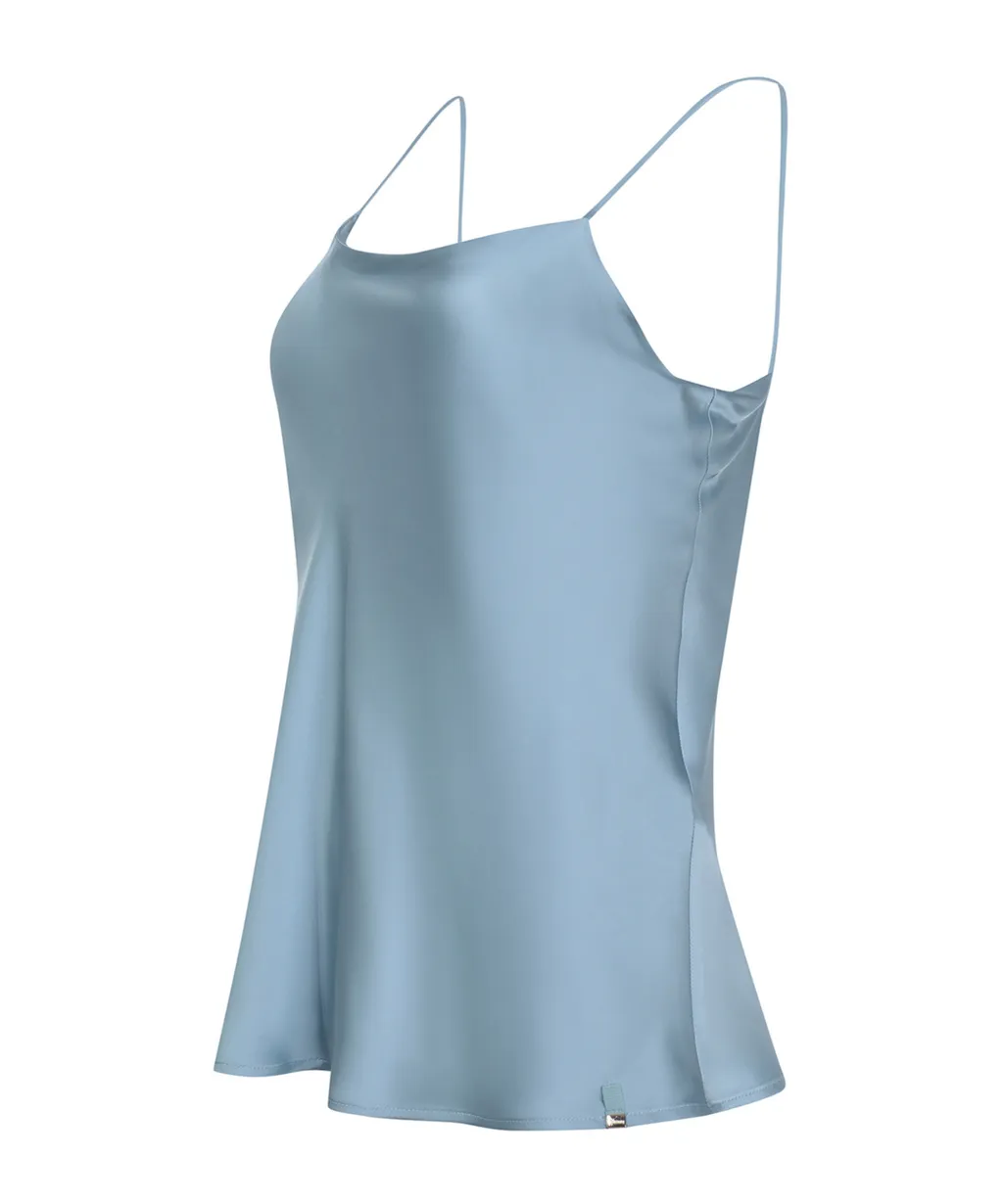 Spaghetti Straps Satin Tank Top