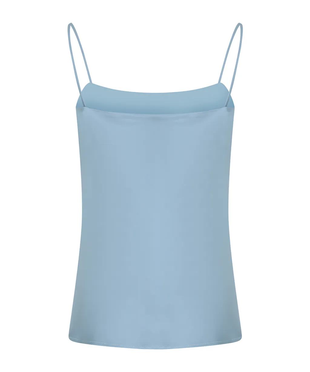 Spaghetti Straps Satin Tank Top