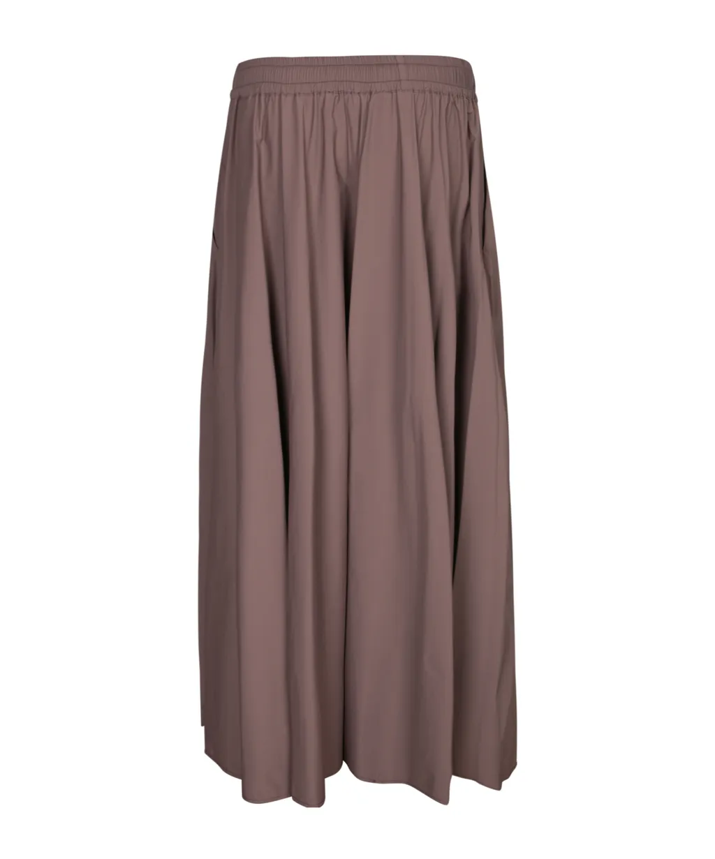 Drawstring Pleated Skirt