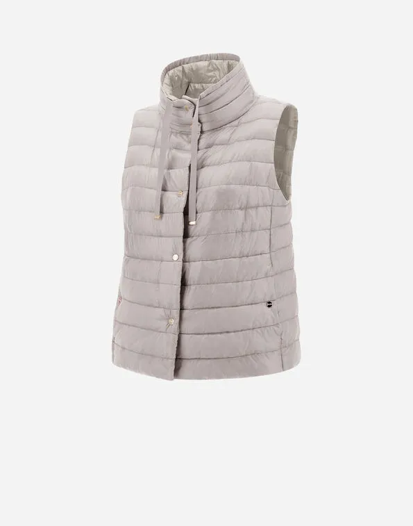 Reversible Sleeveless Jacket In Nylon Ultralight