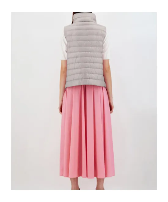 Reversible Sleeveless Jacket In Nylon Ultralight