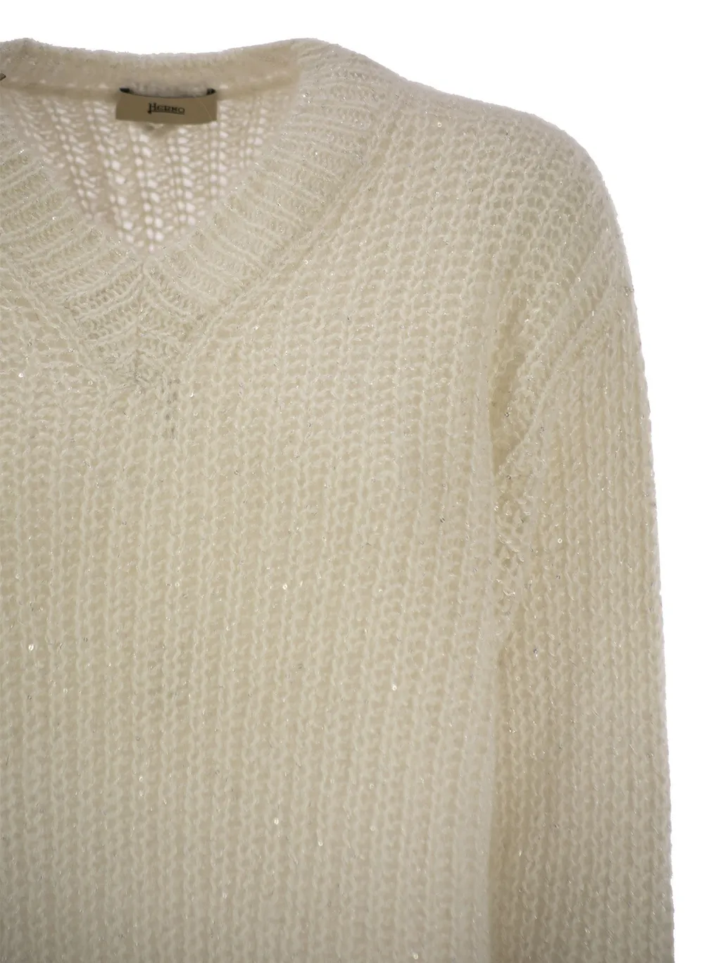 V-Neck Long-Sleeved Sweater