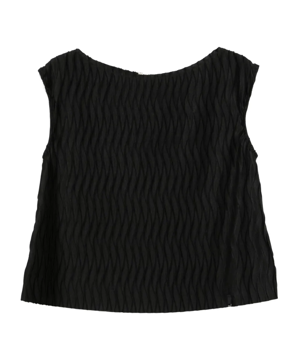 Wrinkled Effect Tank Top