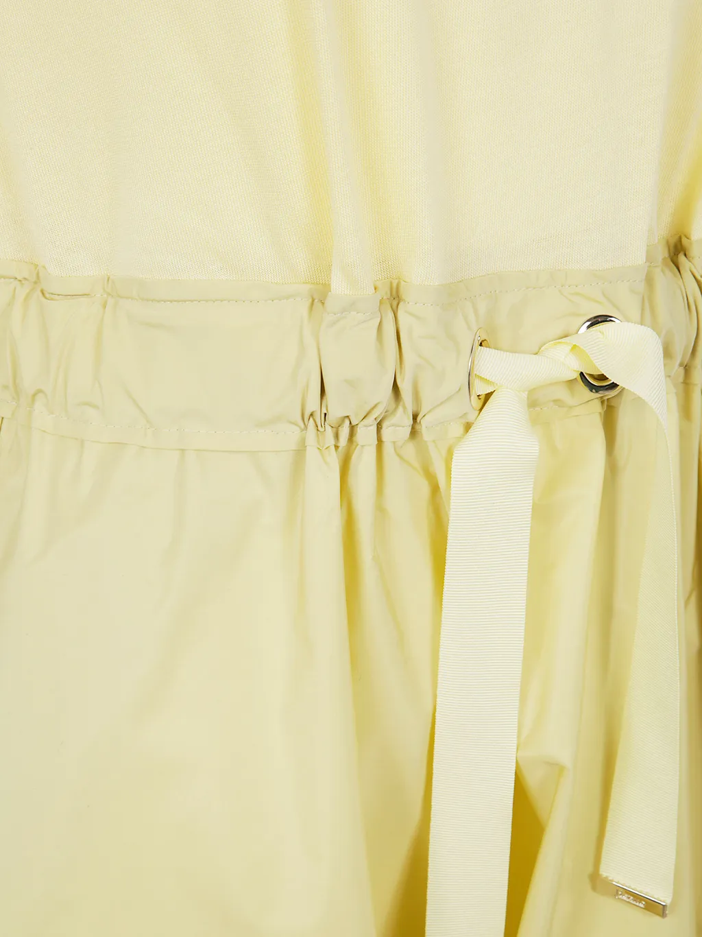 Taffeta-Panel Midi Dress