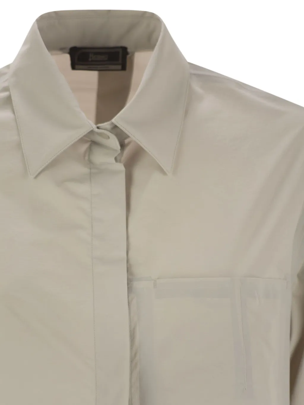Elasticated Cuff Textured Shirt