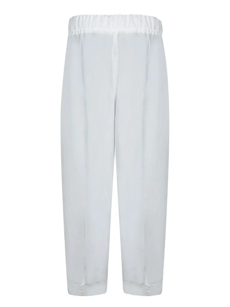 Drawstring Tapered-Leg Trousers