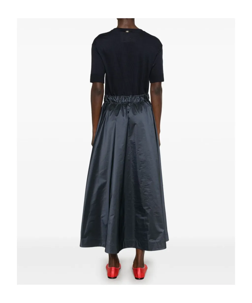 Drawstring Waist Midi Dress