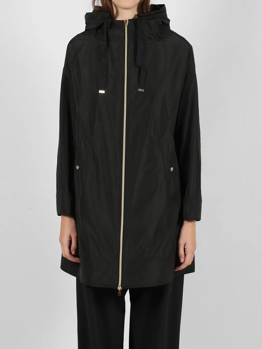 Zipper Hooded Raincoat