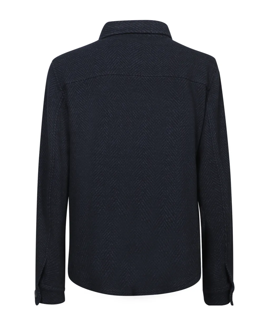Buttoned Long-Sleeved Shirt Jacket