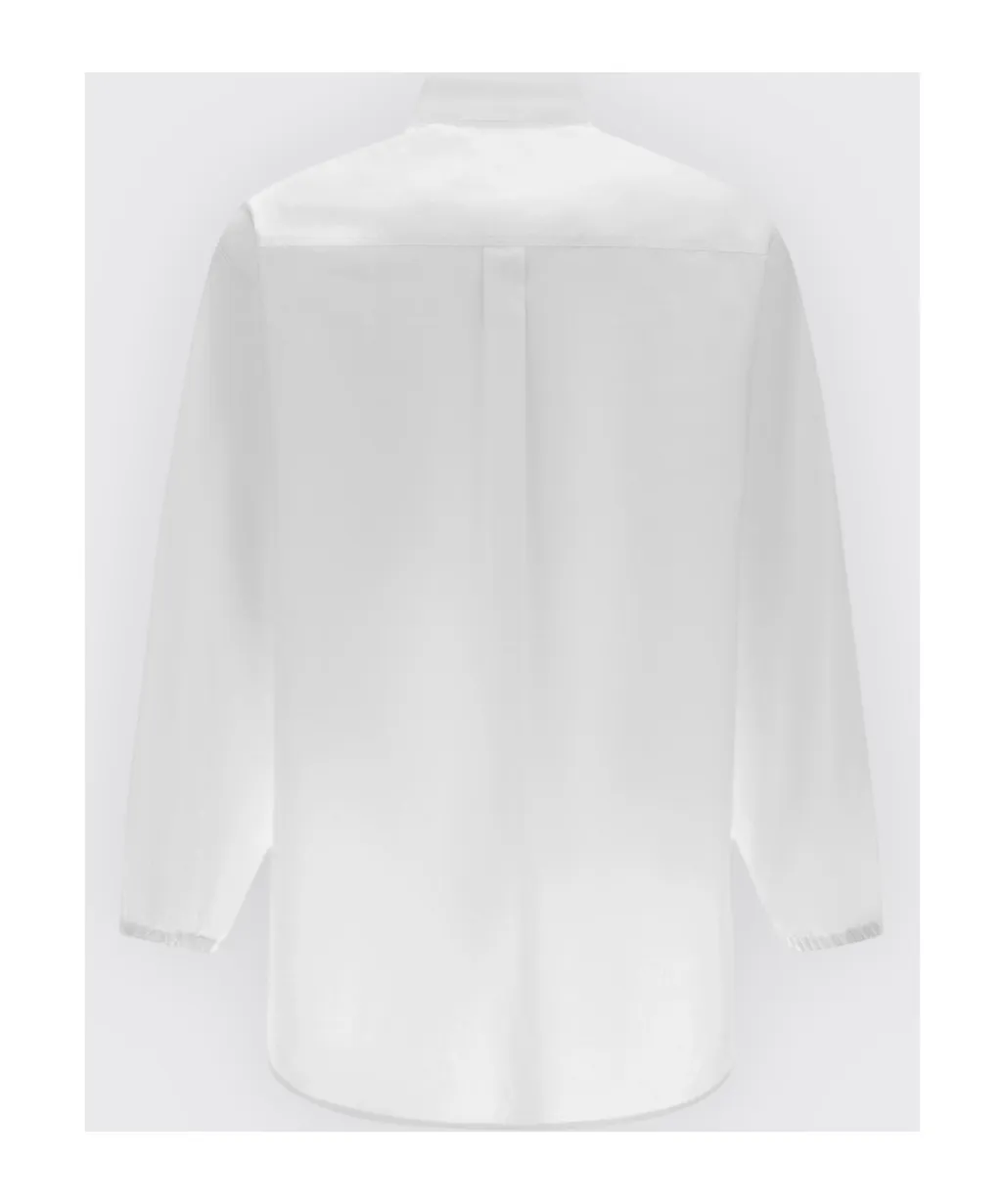 Logo Embroidered Long-Sleeved Shirt