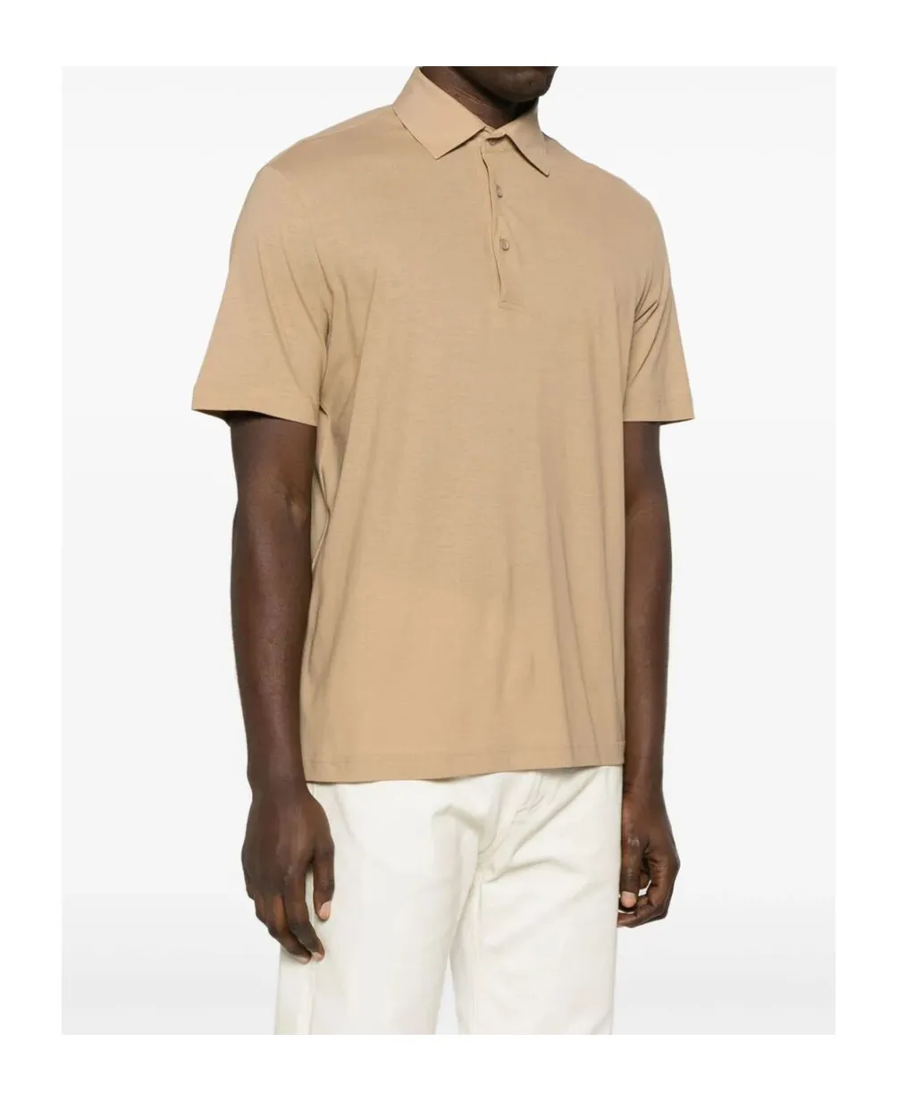 Short-Sleeve Cotton Polo Shirt