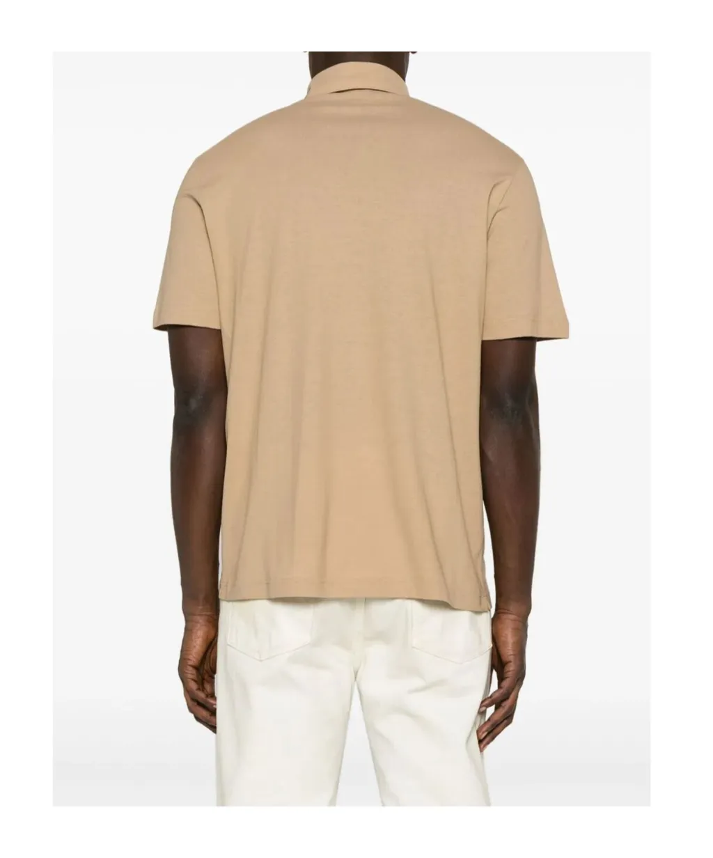 Short-Sleeve Cotton Polo Shirt