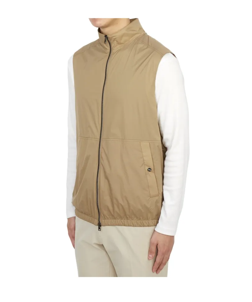 Zippered Stand Collar Vest