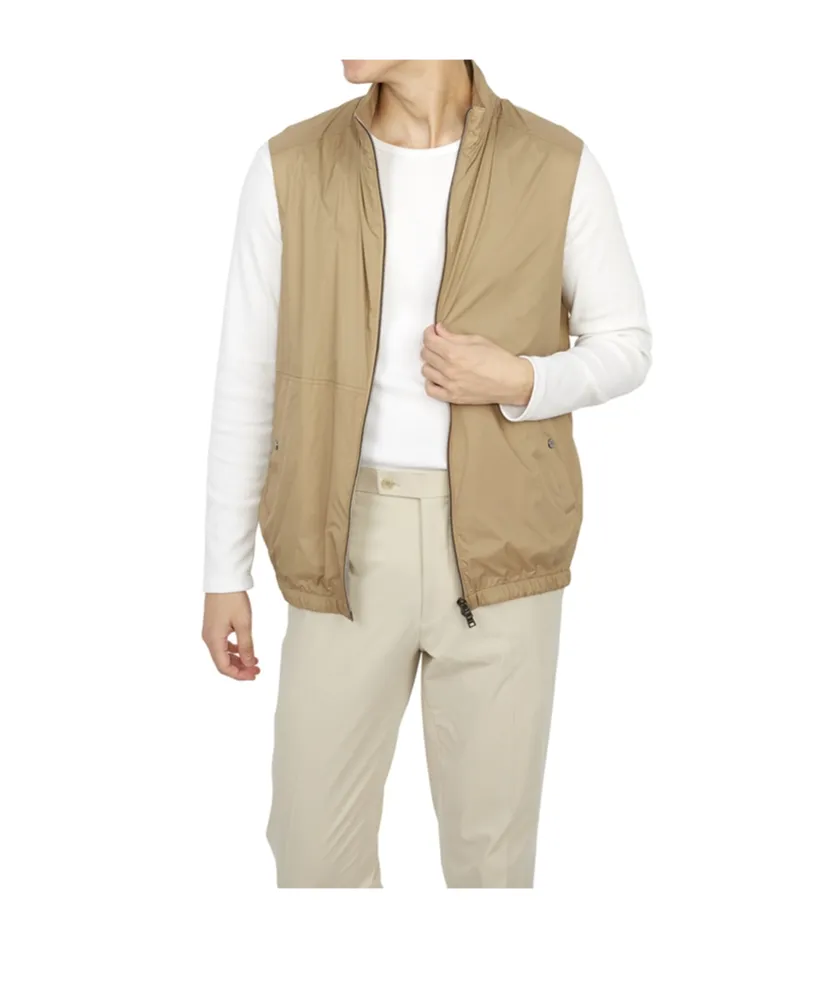 Zippered Stand Collar Vest