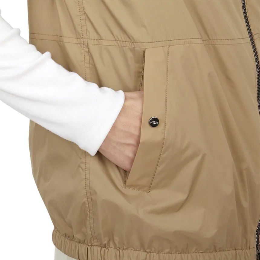Zippered Stand Collar Vest