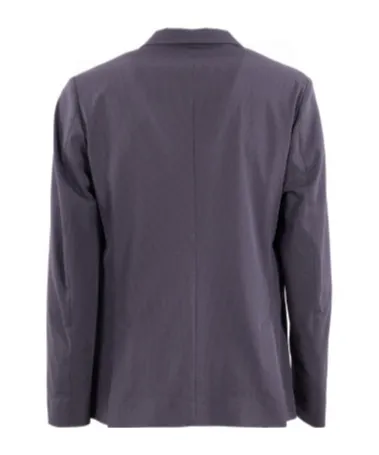 Single-Breasted Seersucker Blazer