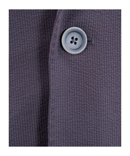 Single-Breasted Seersucker Blazer