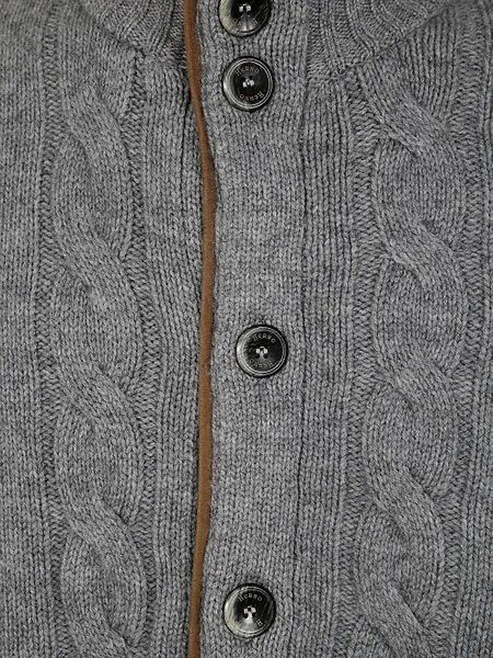 Button-Detailed Round Neck Sweater