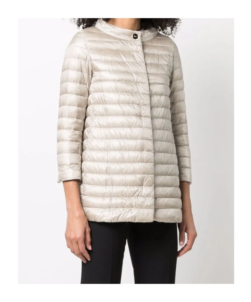 Button Quilted Coat