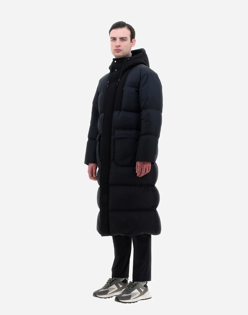 Drawstring Long-Sleeved Parka