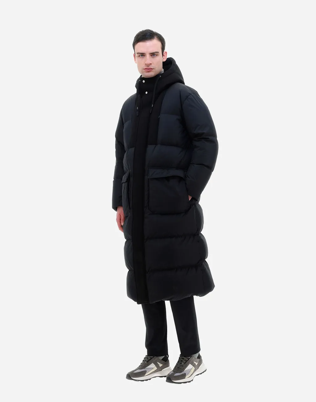 Drawstring Long-Sleeved Parka