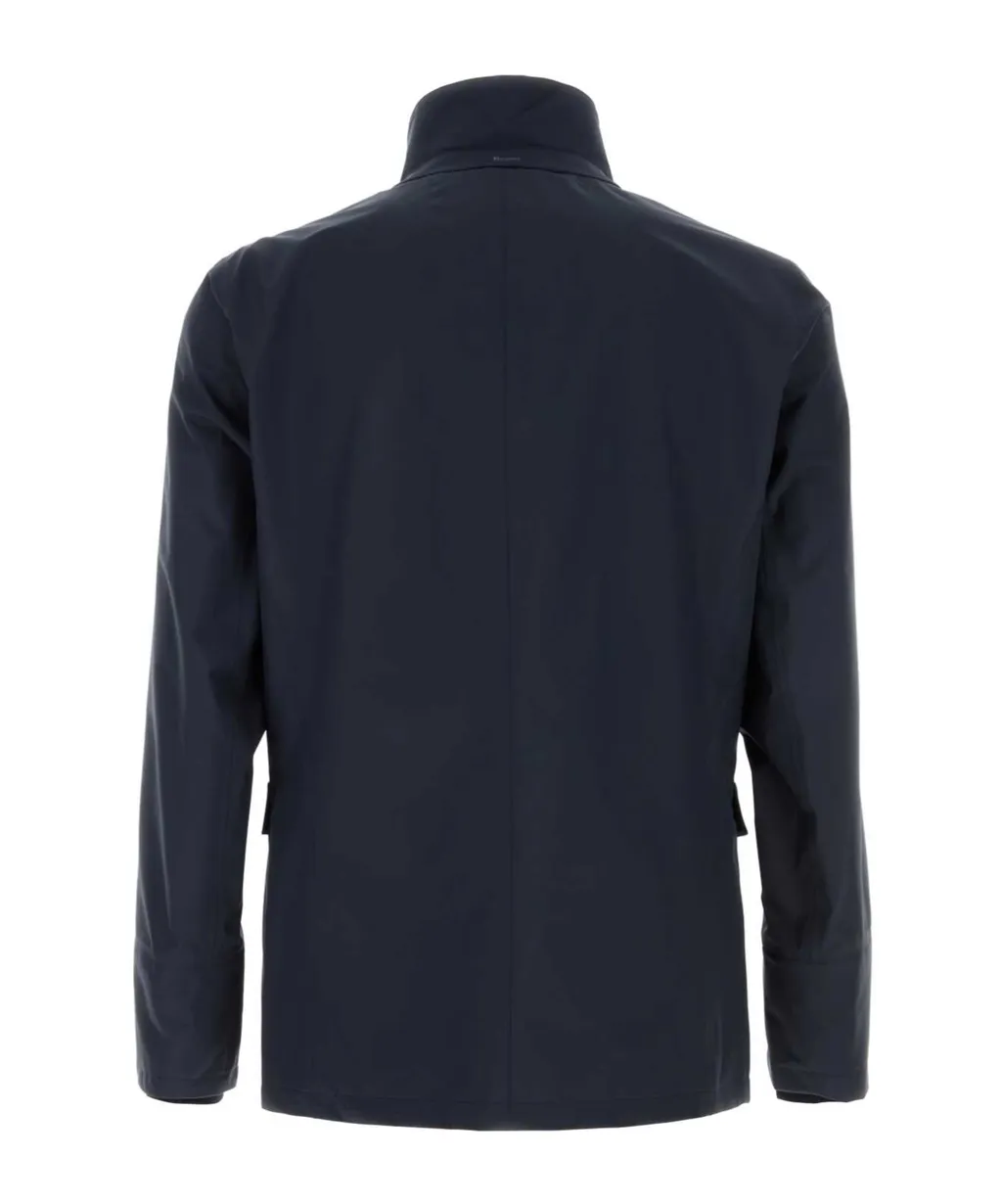Long-Sleeved Button-Up Jacket