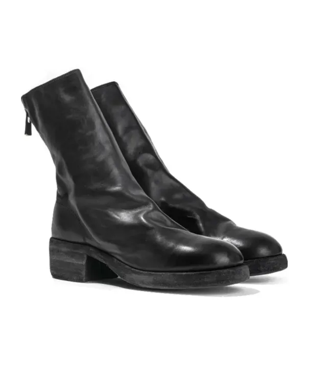 Round-Headed Short Boots