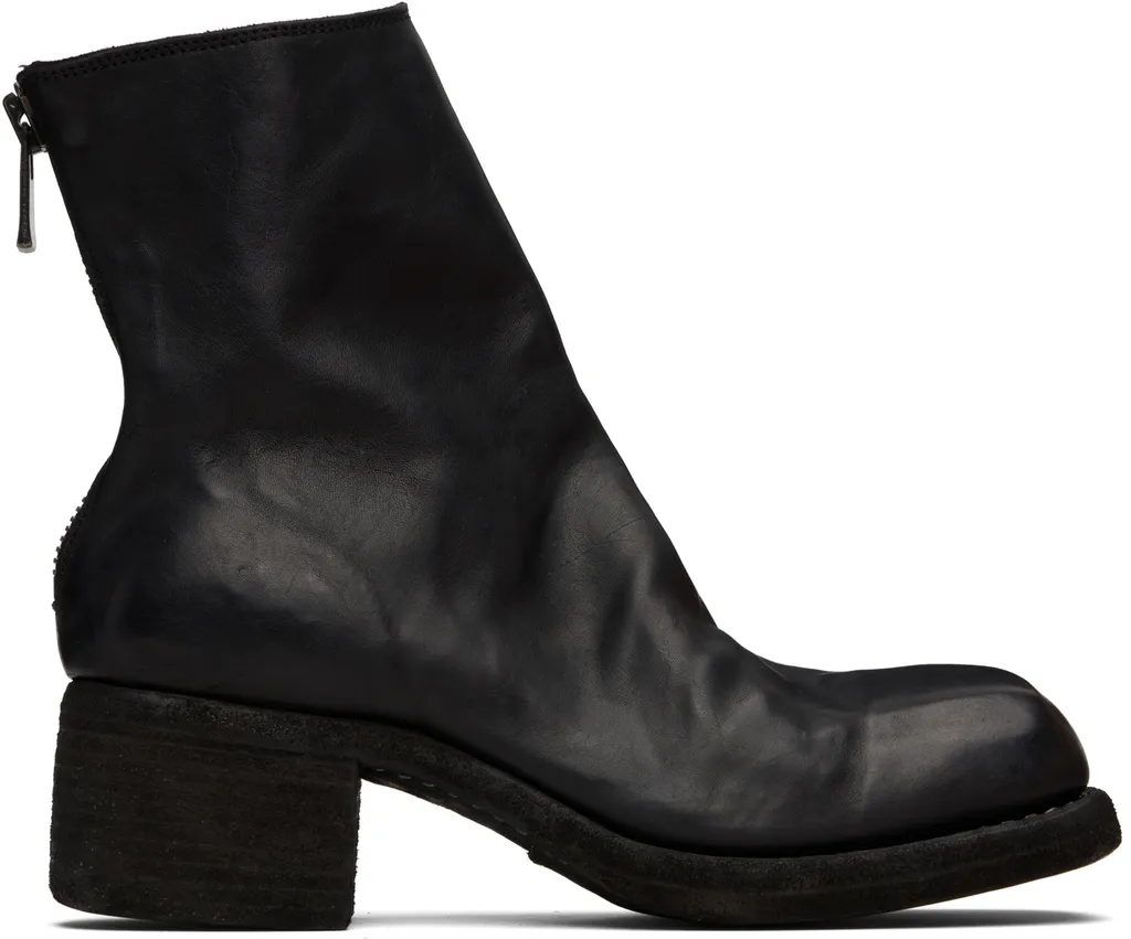 Zippered Short Boots