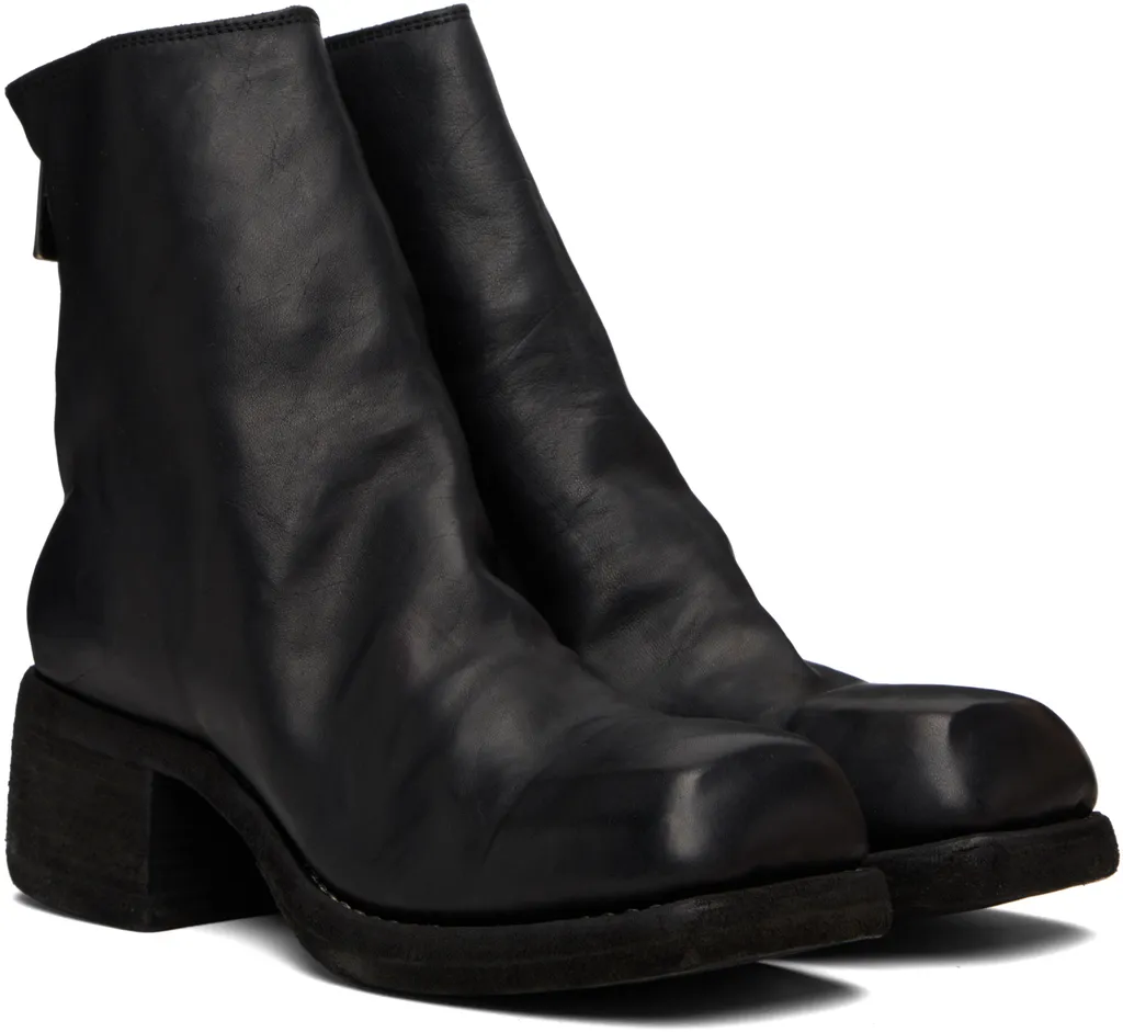 Zippered Short Boots
