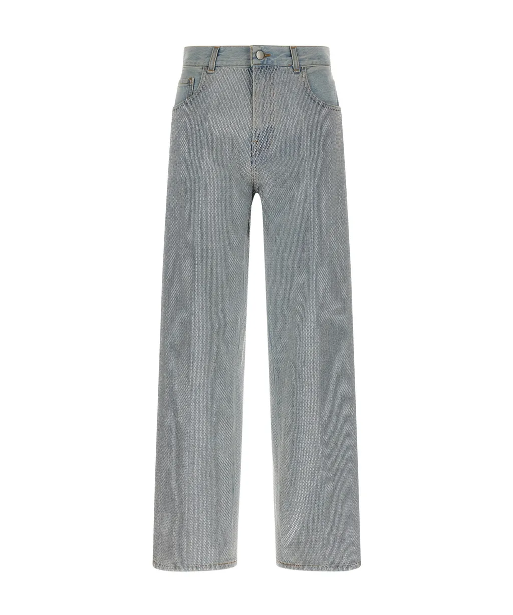 Bonnie Studded Straight-Leg Jeans