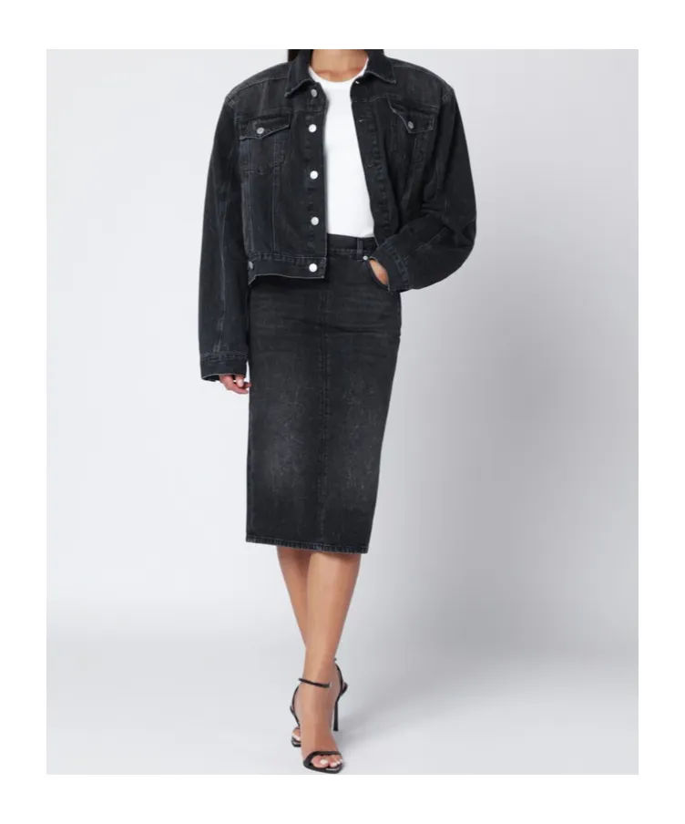 Long-Sleeved Denim Jacket