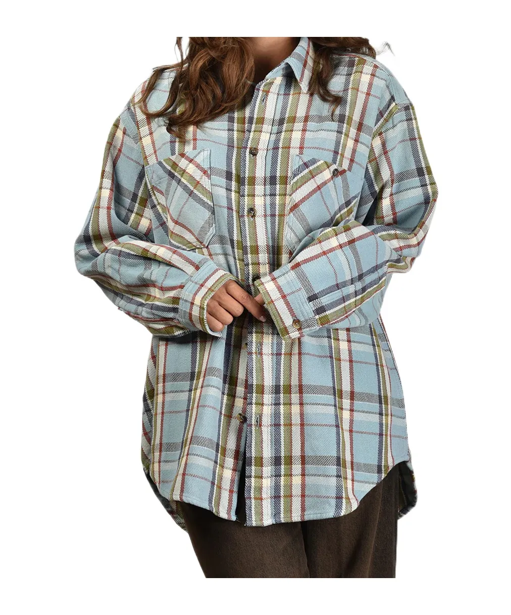 Plaid Long-Sleeved Shirt