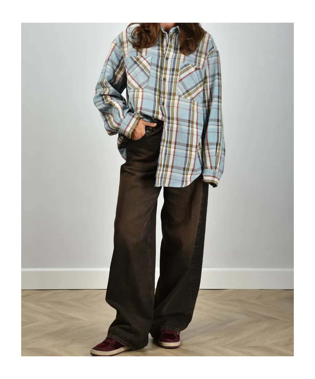 Plaid Long-Sleeved Shirt