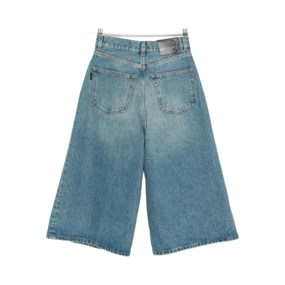 Cotton Denim Shorts