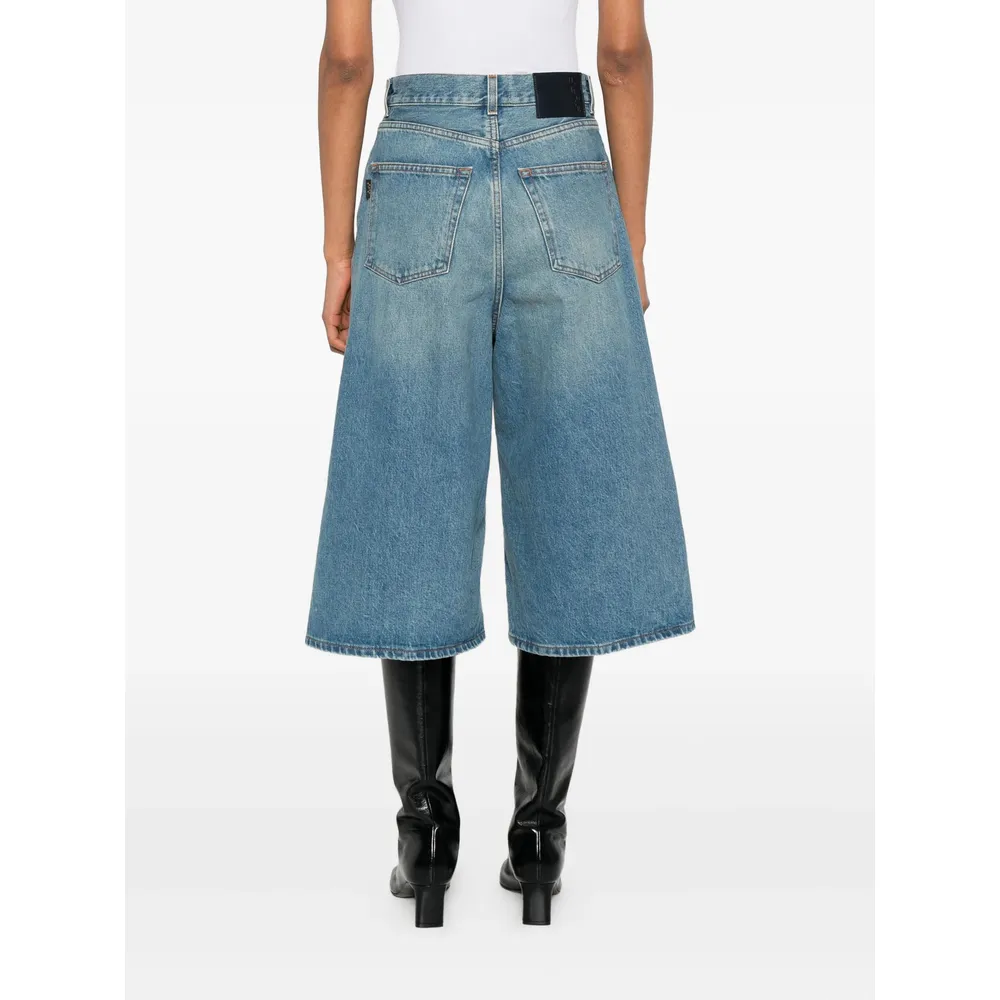 Cotton Denim Shorts