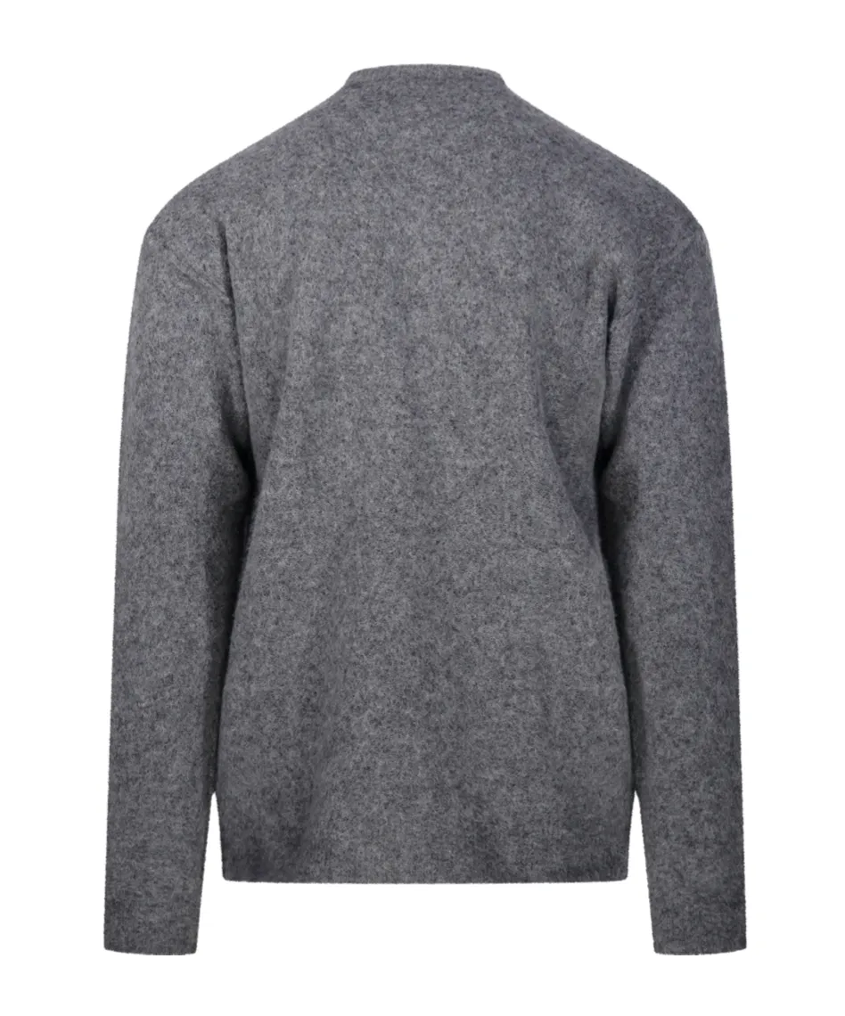 Button-Fastening Sweater