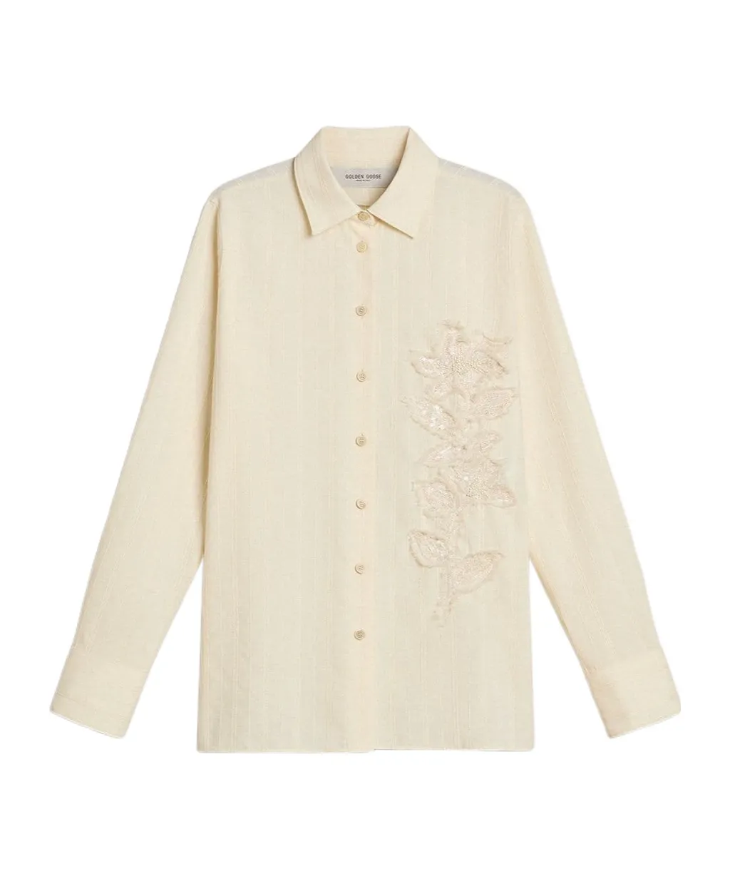 Floral Embroidered Shirt
