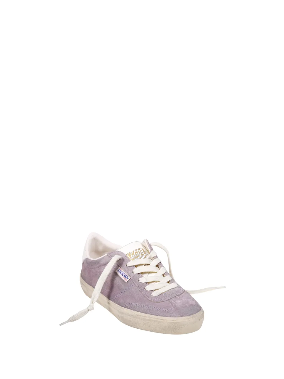 Suede Lace-Up Low-Top Sneakers