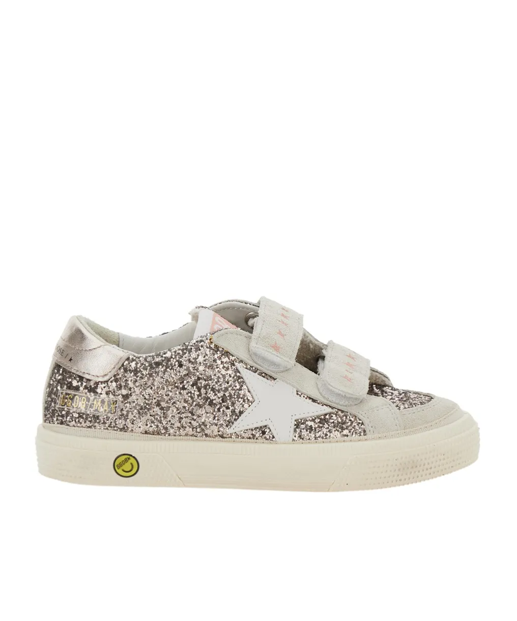 Star Patch Glitter Sneakers